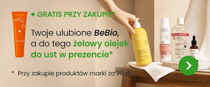 Twoje ulubione BeBio, a do tego żelowy olejek do ust w prezencie przy zakupie produktów marki za 20zł
