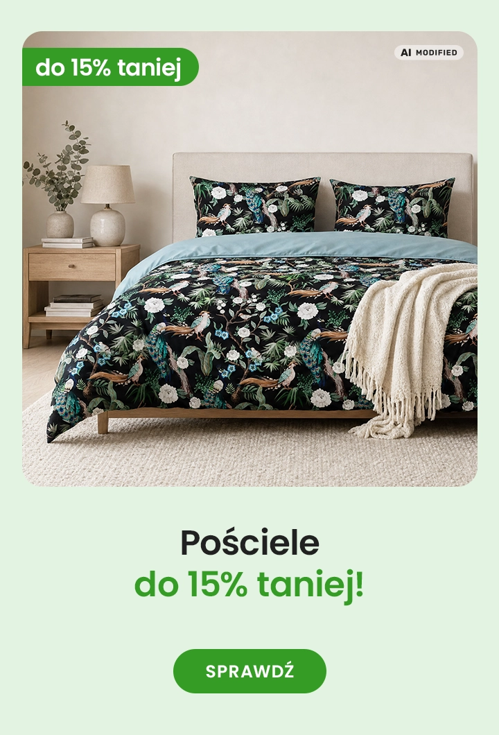 pościele do 15% taniej