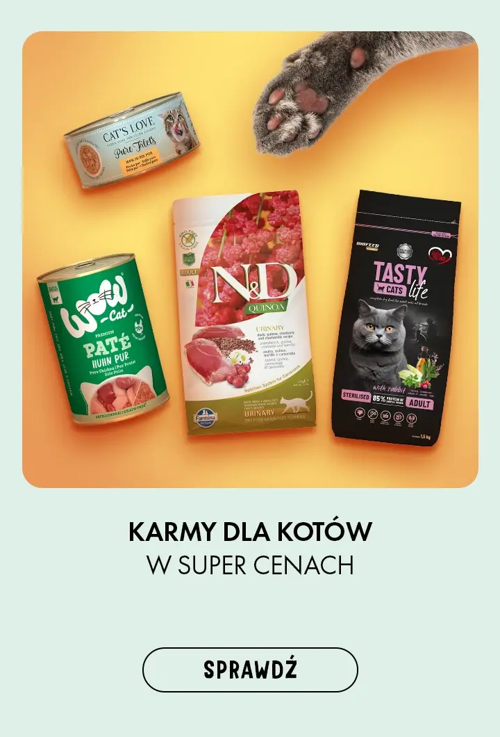 Karmy dla kotów w super cenach