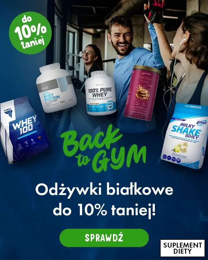 BackToGym - odżywki białkowe do 10% taniej