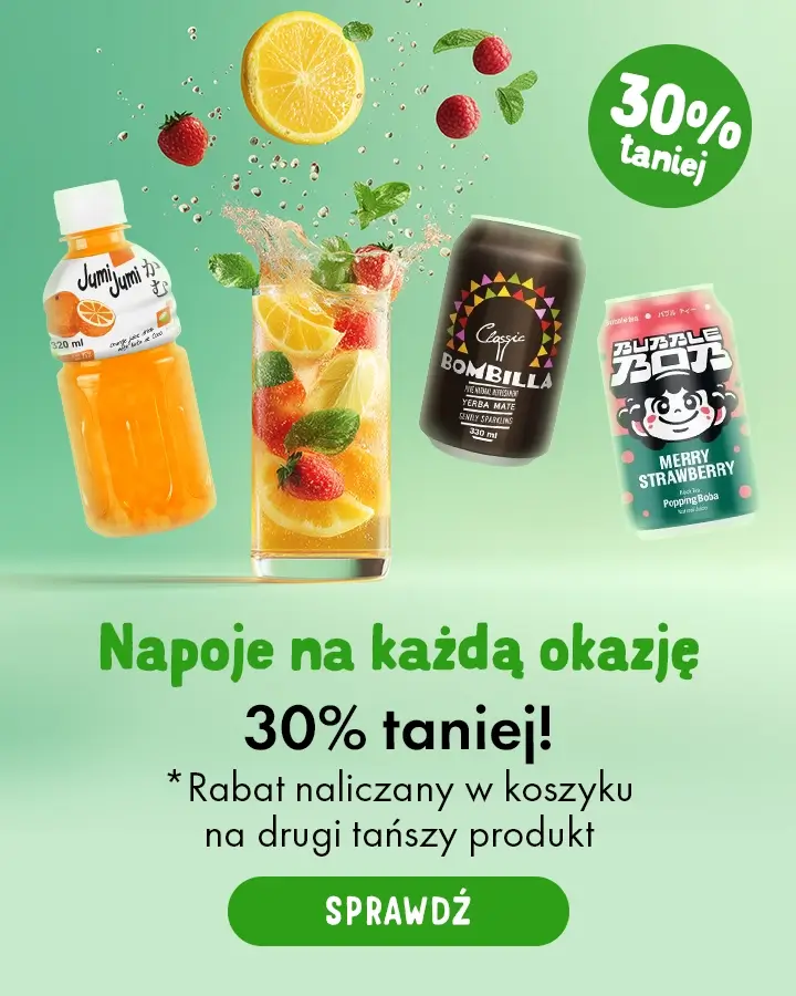 Napoje 30% taniej