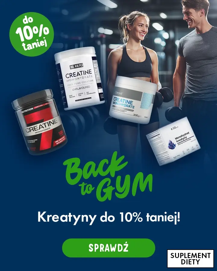 BackToGym - kreatyny do 10% taniej