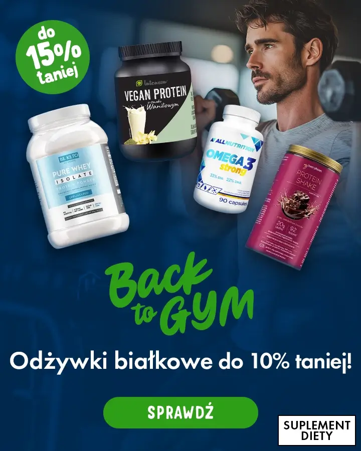 BackToGym - odżywki białkowe do 15% taniej