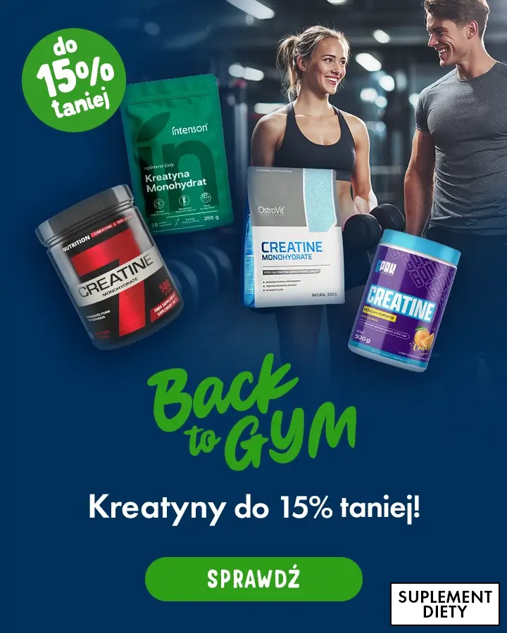 BackToGym - kreatyny do 15% taniej