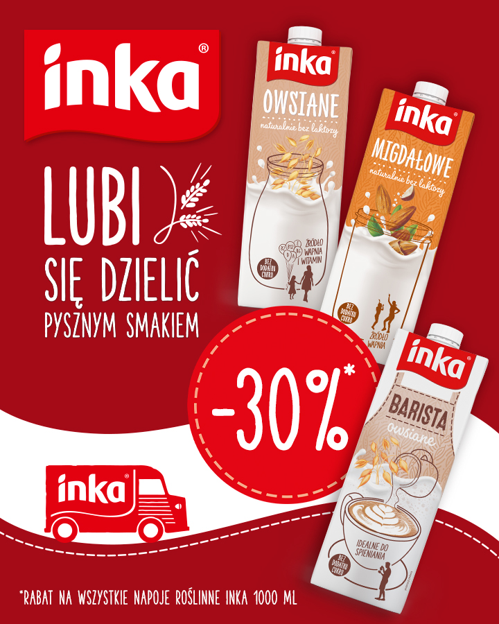 Napoje roślinne INKA -30%* *rabat naliaczany za drugi tanszy produkt