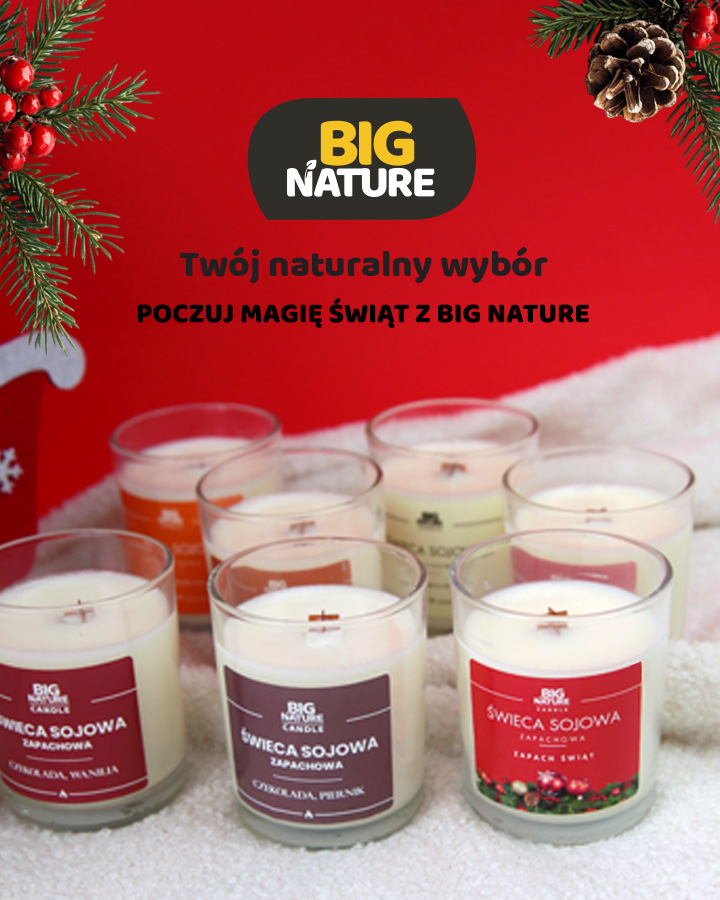 Poczuj magię Świąt ze świecami Big Nature