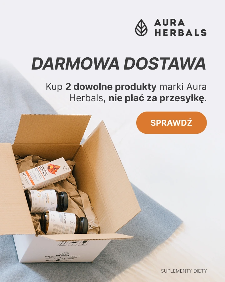 Kup 2 dowolne sku Aura Herbals to dostaniesz wysytłkę gratis