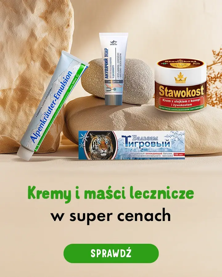 Kremy i maści lecznicze w super cenach