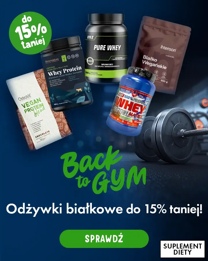 BTG - odżywki białkowe do 15% taniej