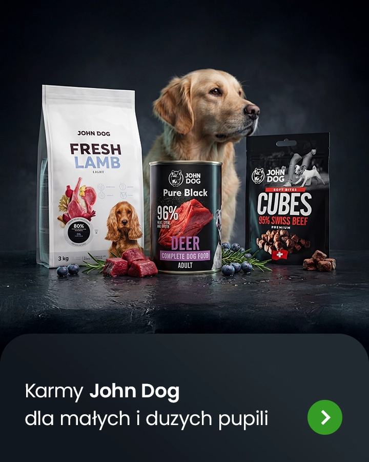 karmy John Dog dla małych i dużych pupili