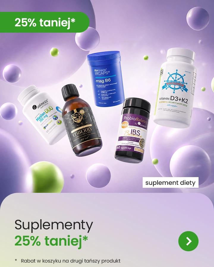 Suplementy do 25% taniej