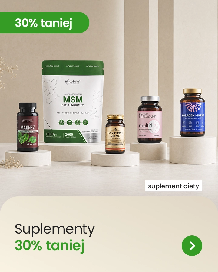Suplementy do 30 % taniej