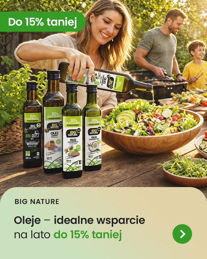 Big Nature - oleje idealne wsparcie na lato do 15% taniej