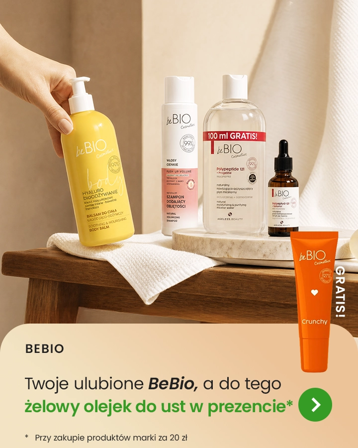 Twoje ulubione BeBio, a do tego żelowy olejek do ust w prezencie przy zakupie produktów marki za 20zł