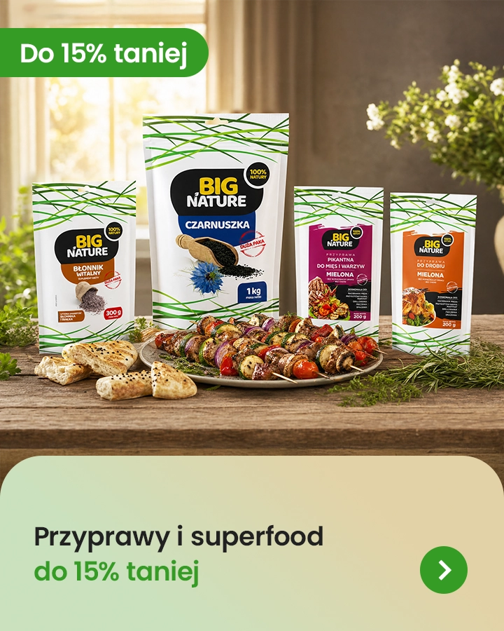 Przyprawy i superfood do 15% taniej