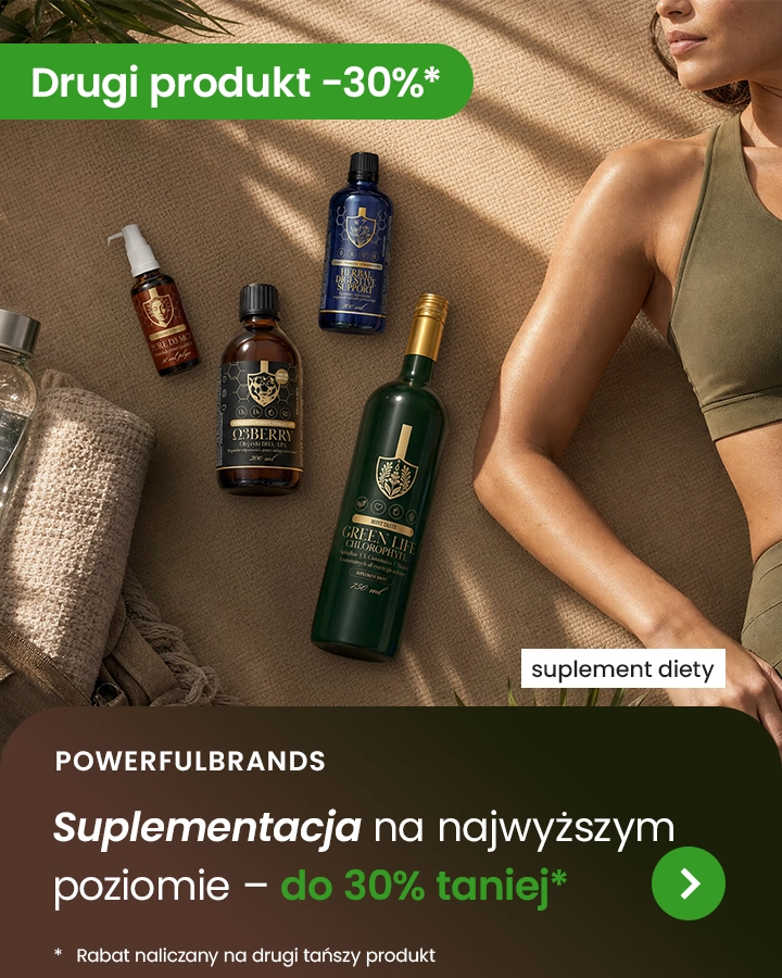 Powerfulbrands Suplementacja na najwyższym poziomie - do 30% taniej* *rabat naliczany na drugi tańszy produkt