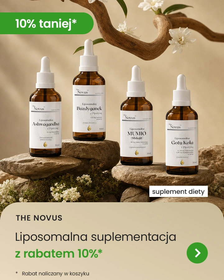 The Novus liposomalna suplementacja z rabatem 10%* *rabat w koszyku