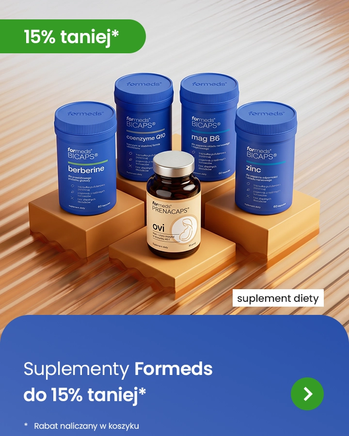 Suplementy Formeds 15% taniej* *rabat naliczany w koszyku