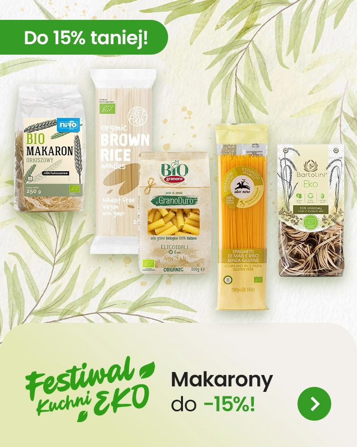 Festiwal Eko Kuchni - makarony w różnych odsłonach do 15% taniej