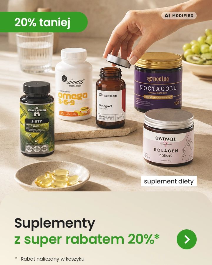 Suplementy z super rabatem 20%* * rabaty naliczany w koszyku