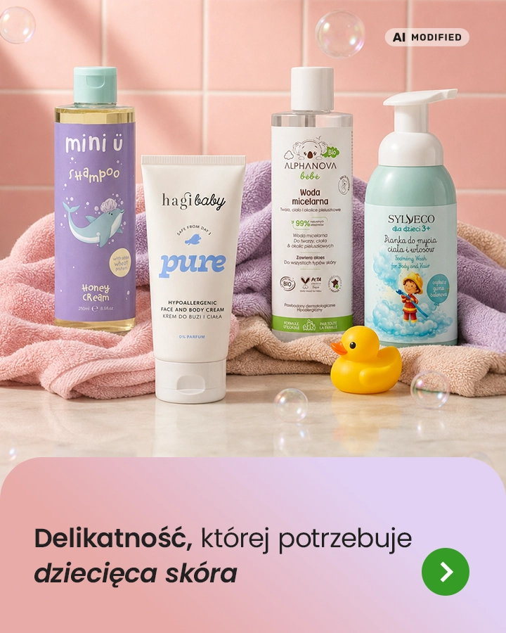 Delikatność, której potrzebuje dziecięca skóra