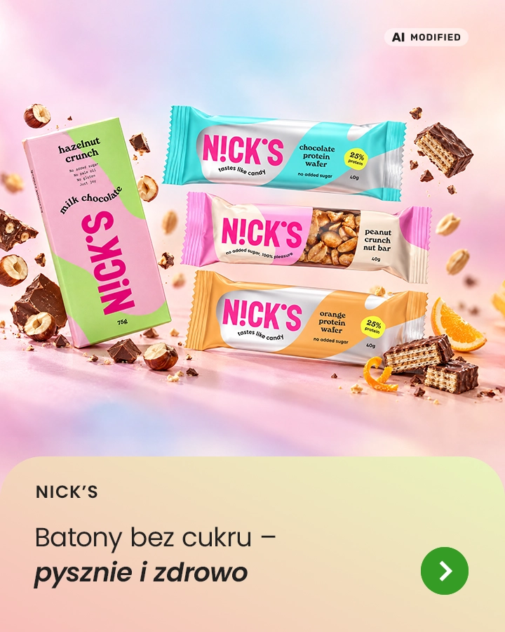 Nick's batony bez cukru - pysznie i zdrowo 
