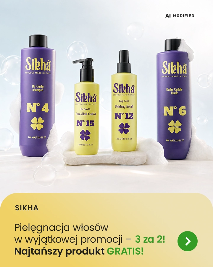 Sikha - Pielęgnacja włosów w wyjątkowej promocji – 3 za 2!  Najtańszy produkt GRATIS