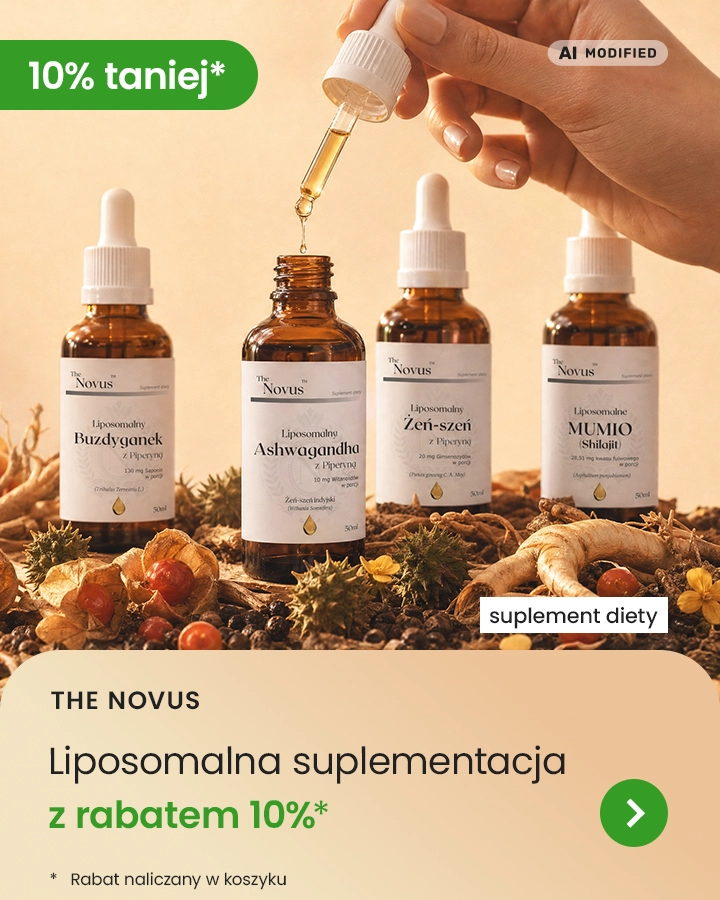 The Novus liposomalna suplementacja z rabatem 10%* *rabat w koszyku