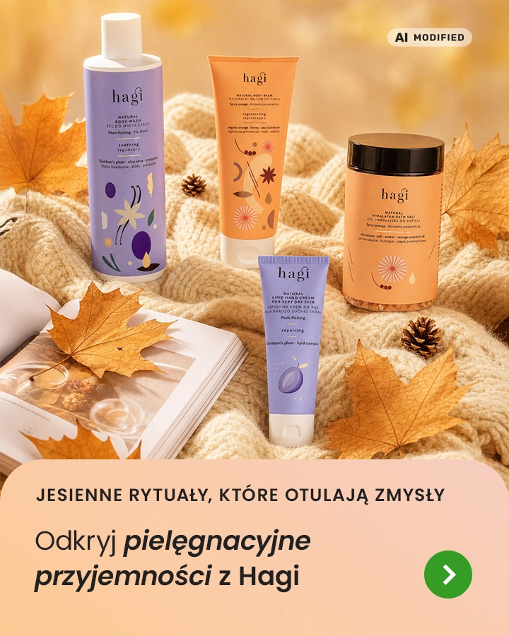 12145572420#Jesienne rytuały, które otulają zmysły. Odkryj pielęgnacyjne przyjemności z Hagi