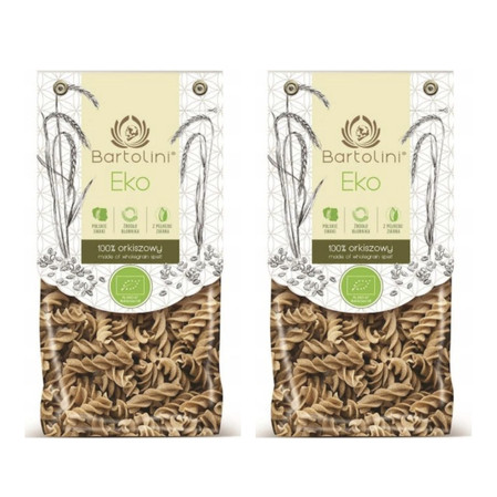 Zestaw: 2x MAKARON (ORKISZOWY RAZOWY) ŚWIDERKI BIO 250 g - BARTOLINI