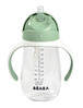 Beaba Bidon niekapek ze słomką tritanowy 300 ml Sage green