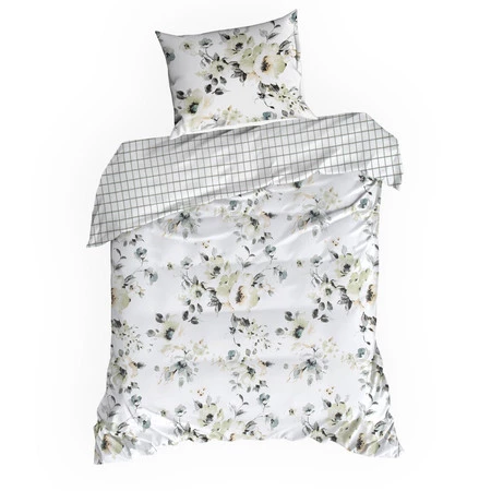 Komplet pościeli satynowej Spring 32, 220 x 200 cm, Biały