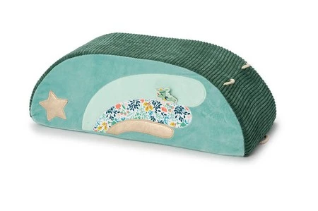 LILLIPUTIENS Drewniany jeździk 2 w 1 z miękkim siedziskiem i torebką Smok Joe 12 m+