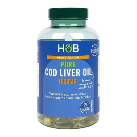 Pure Cod Liver Oil (120 kaps.)