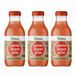 Zestaw: 3x EkaMedica Sok Pomidor, likopen, potas 300ml