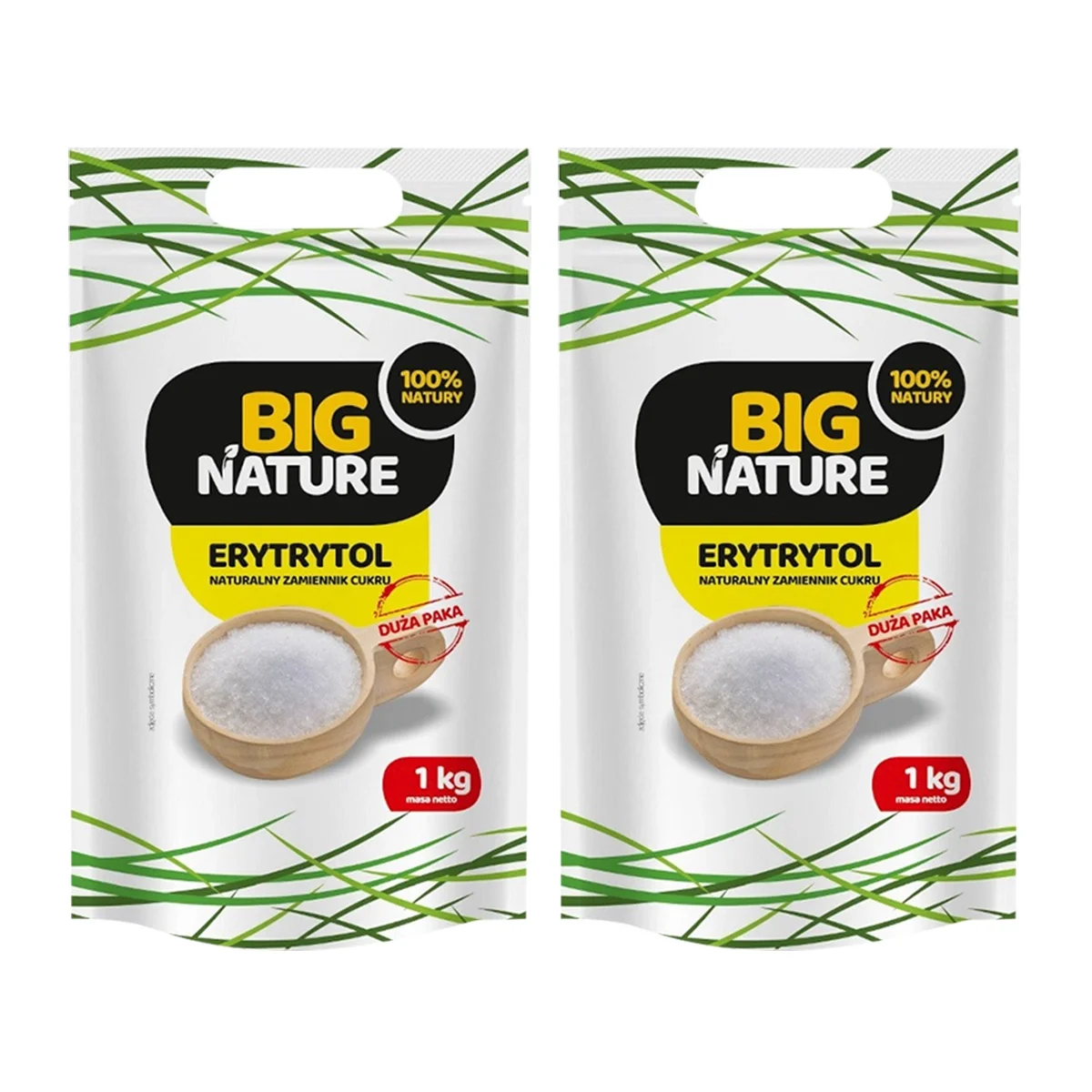 Zestaw 2x Big Nature Erytrytol 1 kg - Nabea.pl
