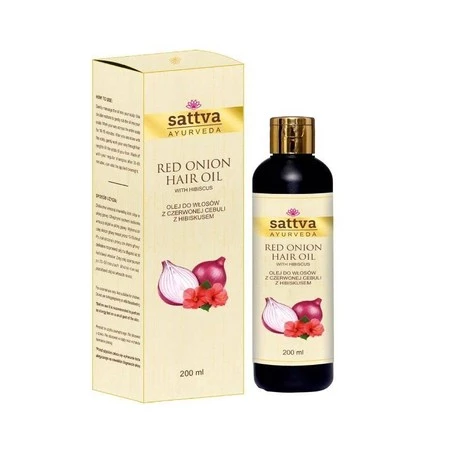 Sattva - Olejek do włosów z czerwonej cebuli z hibiskusem 200ml