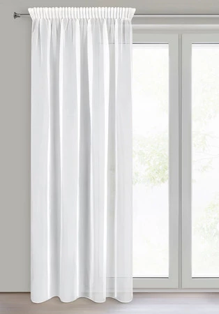 FIRANA GOTOWA LUCY NA TAŚMIE 140 X 270 CM BIAŁY