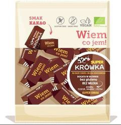 Super Krówka − Krówki bezmleczne kakaowe bezgl. BIO − 150 g
