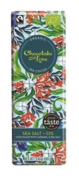 BATON SZWAJCARSKI GORZKA CZEKOLADA Z KAWAŁKAMI KARMELU I SOLĄ MORSKĄ Z GUERANDE FAIR TRADE BIO 40 g - CHOCOLATE AND LOVE