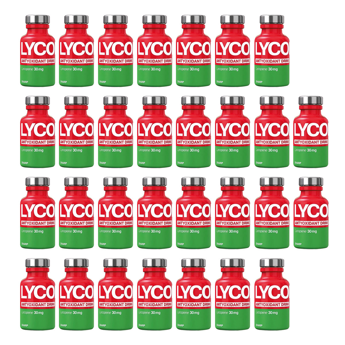 Zestaw 30x Napój LycopenPro Sharp Antyoxidant z Witaminą C 250 ml smak żurawina - Nabea.pl