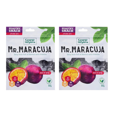 Zestaw: 2x GEORGE & STEPHEN suszone owoce Mr. Marakuja 50g