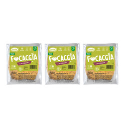 Zestaw: 3x BUŁKI FOCACCIA Z PRZYPRAWAMI BEZGLUTENOWE (3 szt.) 180 g - INCOLA