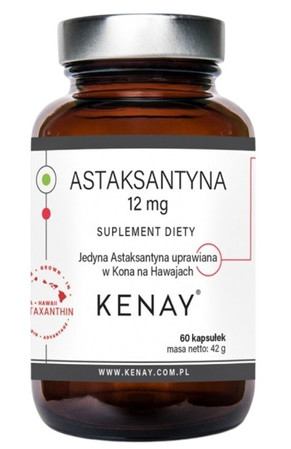 KENAY Astaksantyna 12 mg na wsparcie odpornośći 60 kaps.