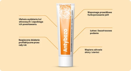 Lab-V Antybezo pasta odkłaczająca dla kota na kule włosowe 100g