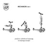 SCOOTANDRIDE Highwaykick 1 Lifestyle 2w1 Jeździk i hulajnoga z zamykanym schowkiem 1-5 lat Brown Lines