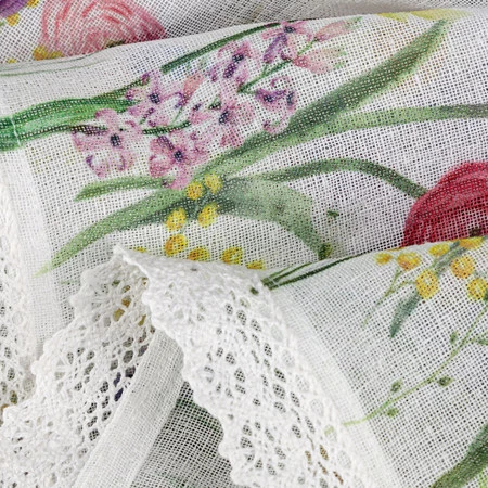 FIRANA GOTOWA BELLA NA TAŚMIE 150 X 30 CM BIAŁY