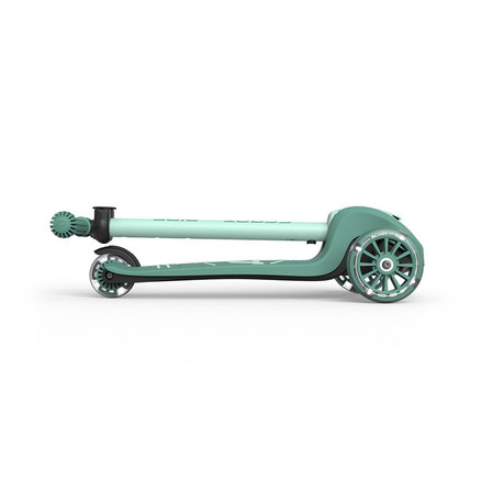 SCOOTANDRIDE Highwaykick 3S Hulajnoga z systemem sterowania 2w1 i kółkami LED składana 3+ Forest