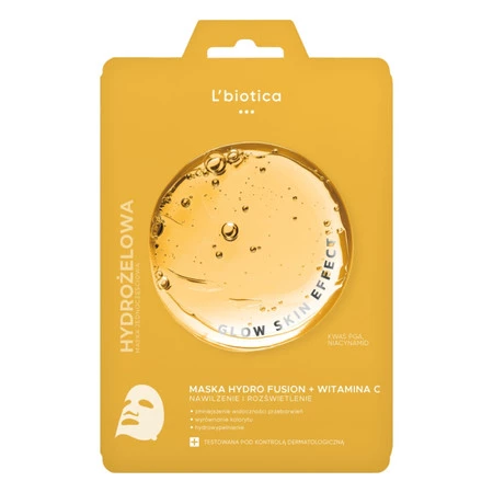 L'biotica Hydrożelowa maska do twarzy z Witaminą C 1 szt.