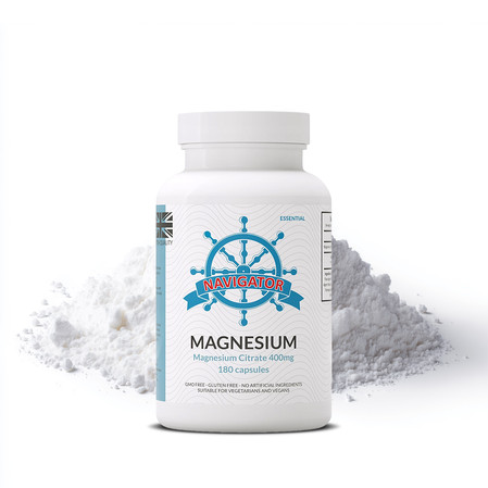 Navigator MAGNEZ 400mg CYTRYNIAN 100% VEGE 180 kaps.